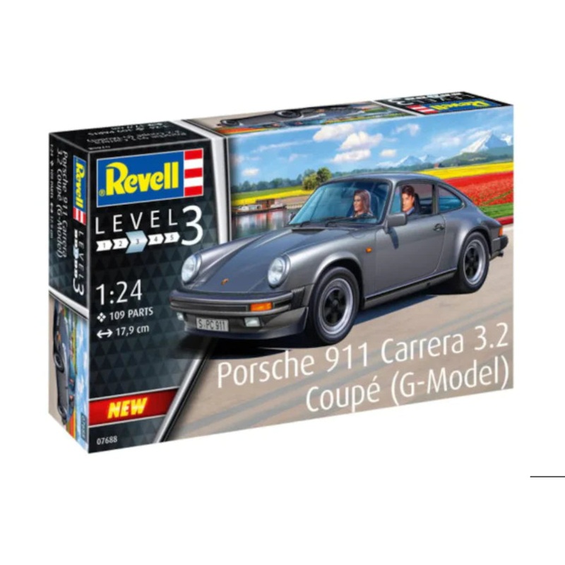 Revell 7688 1/24 Porsche 911 Carrera 3.2 Coupe (G-Model)