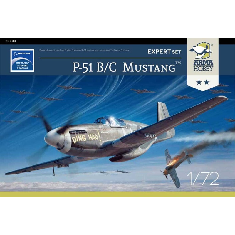 ARMA Hobby 70038 1/72 P-51 B/C Mustang Expert Set