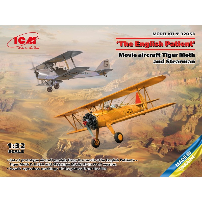 ICM 32053 1/32 The English Patient - Tiger Moth and Stearman