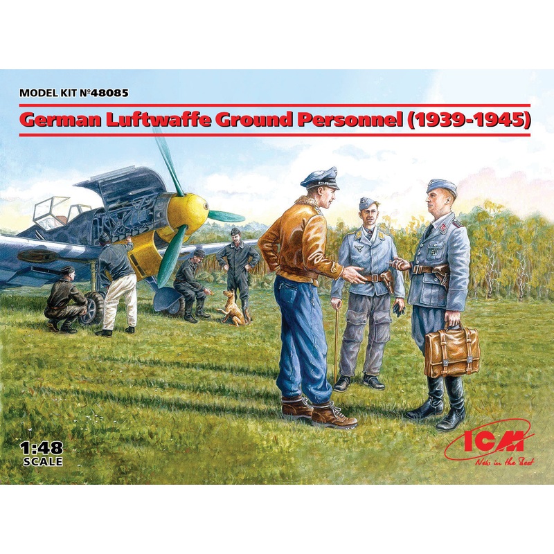 ICM 48085 1/48 German Luftwaffe Ground Personnel (1939-1945)