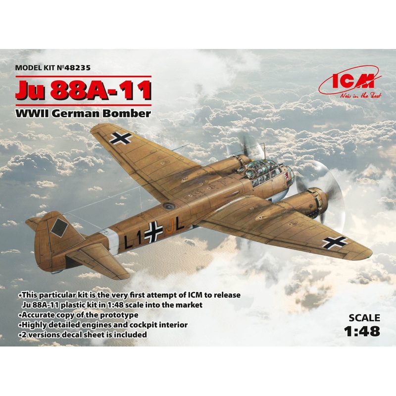 ICM 48235 1/48 Ju 88A-11, German Bomber