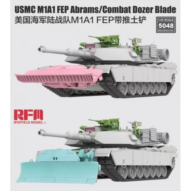 Rye Field Model 5048 1/35 USMC M1A1 FEP Abrams/Combat Dozer Blade