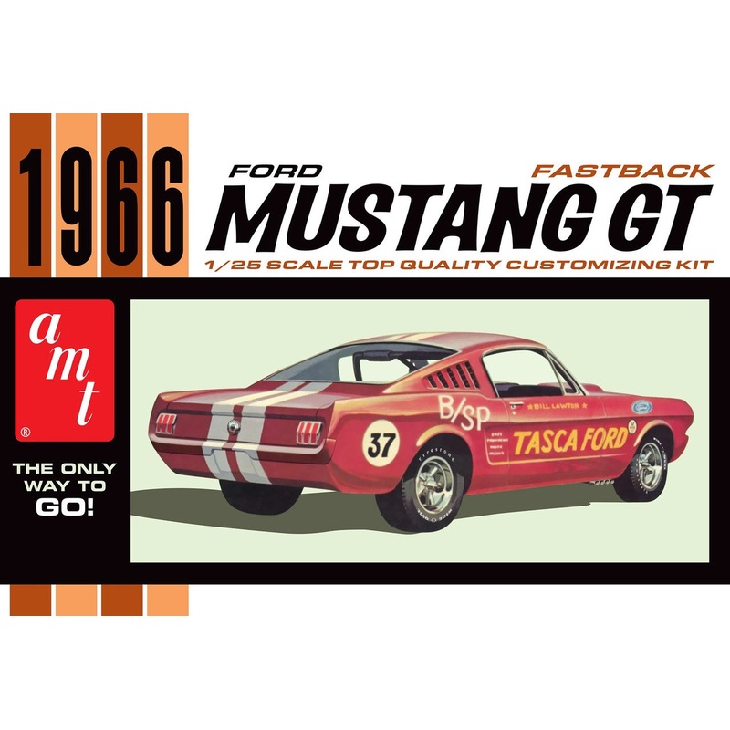 AMT 1305 1/25 1966 Ford Mustang GT Fastback Car