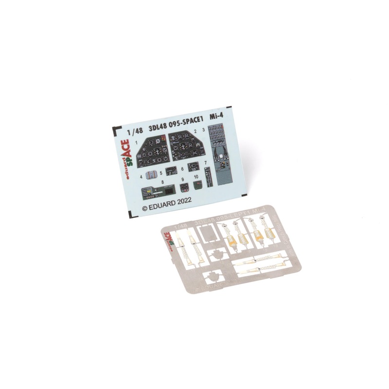 Eduard 3DL48095 1/48 Mi-4 Hound (Trumpeter kit) Space 3D Decals + Etched Parts