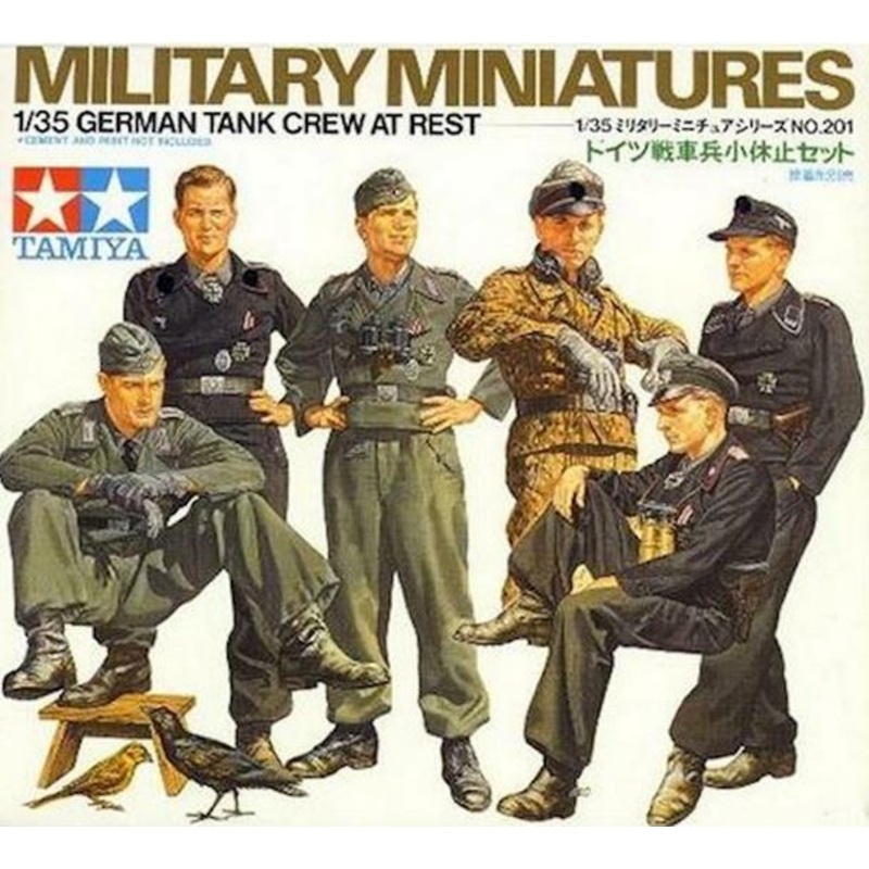 Tamiya 35201 1/35 German Tank Crew at Rest Figure Set