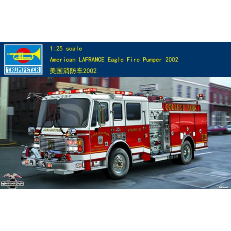 Trumpeter 02506 1/25 American 2002 LaFrance Eagle Fire Pumper