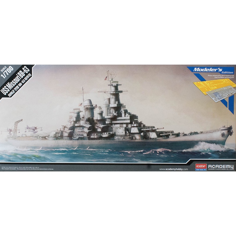 Academy 14223 1/700 USS Missouri BB 63 Modeler's Edition
