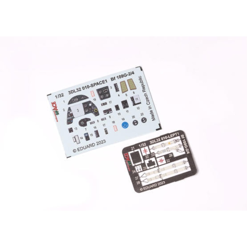 Eduard 3DL32010 1/32 Bf 109G-2/4  Space 3D Decals + Etched Parts