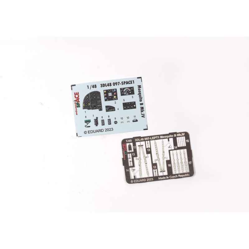 Eduard 3DL48097 1/48 Mosquito B Mk. IV Space 3D Decals + Etched Parts