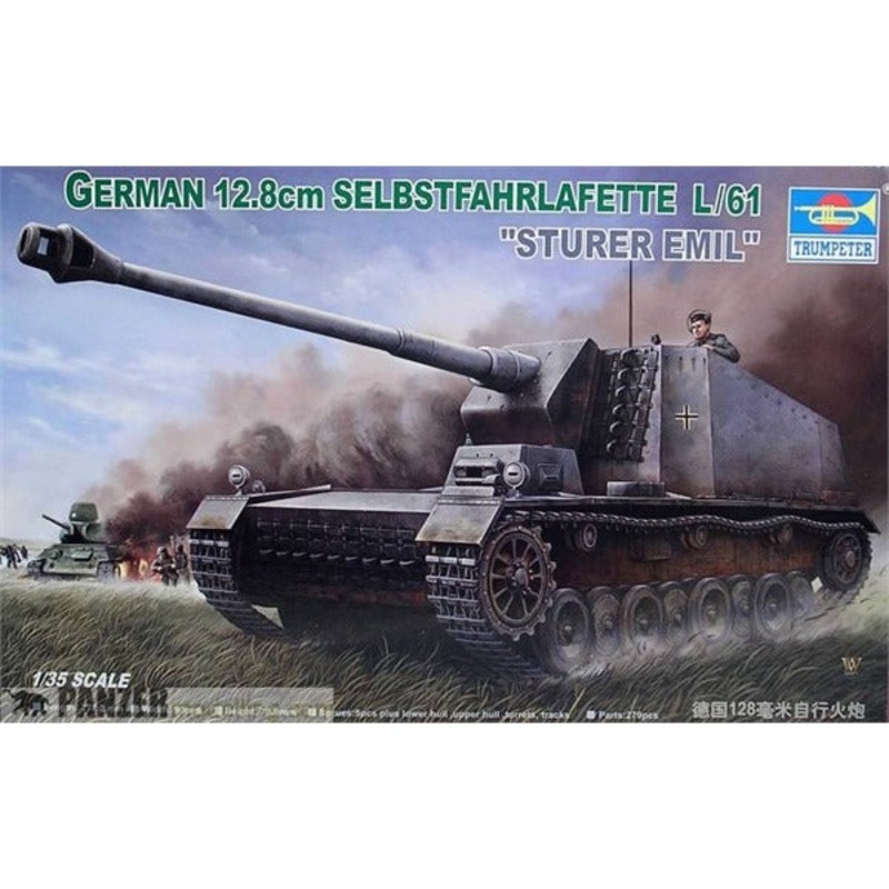 Trumpeter 00350 1/35 12.8cm Selbstfahrlafette L/61 Sturer Emil