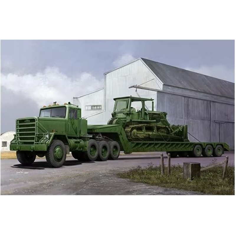 Trumpeter 01078 1/35 M920 Tractor Towing M870A1 Semi-Trailer