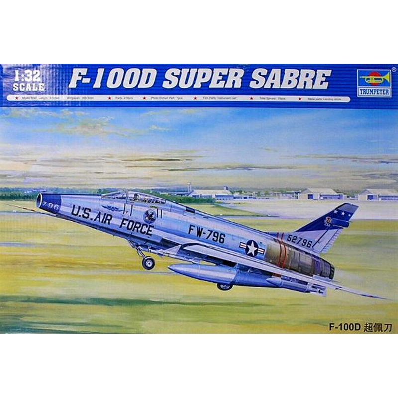 Trumpeter 02232 1/32 North American F-100D Super Sabre