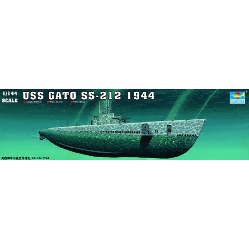 Trumpeter 05906 1/144 USS Gato SS-212 1944 Submarine