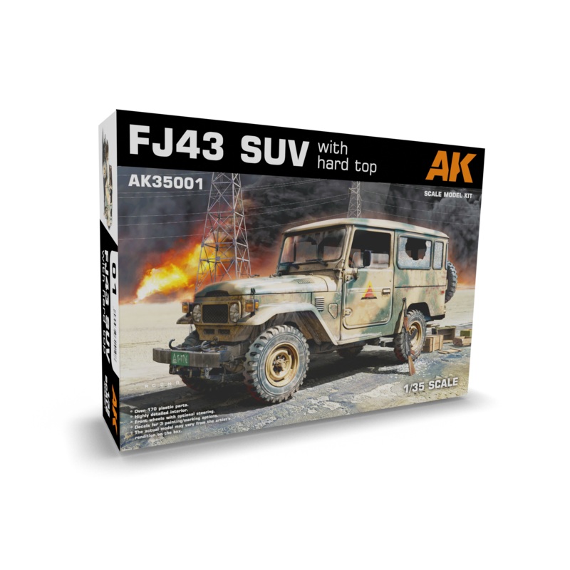 AK Interactive 35001 1/35 FJ43 SUV WITH HARD TOP