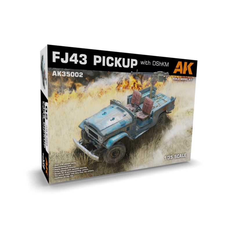 AK Interactive 35002 1/35 FJ43 PICKUP WITH DSHKM