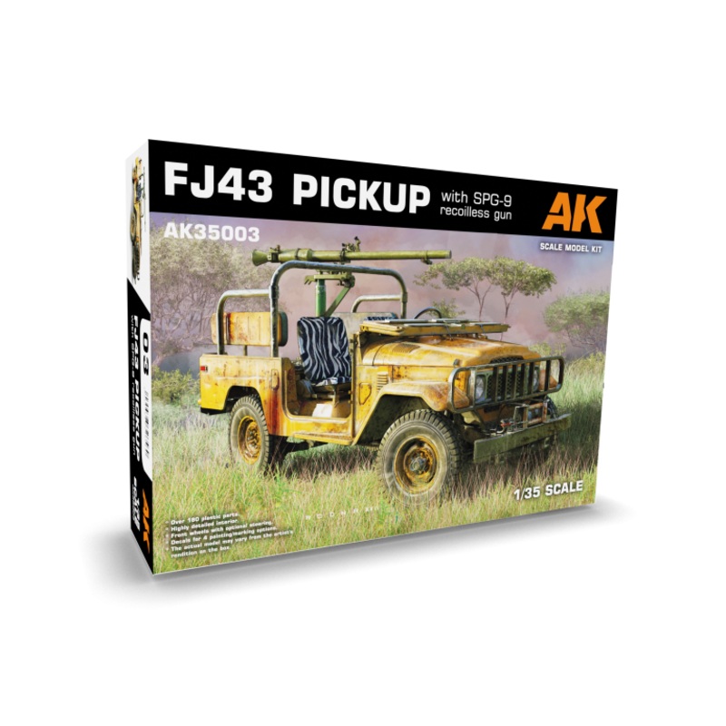 AK Interactive 35003 1/35 FJ43 PICKUP WITH SPG-9 RECOILLESS GUN