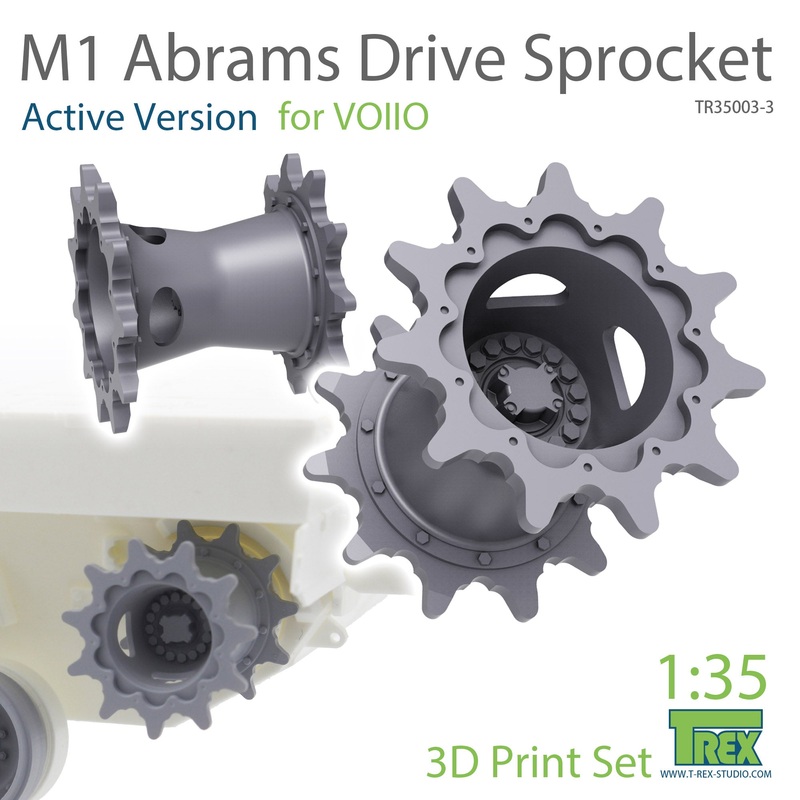 T-Rex 35003-3 1/35 M1 Abrams Sprocket Set A (Active Version)for VOIIO
