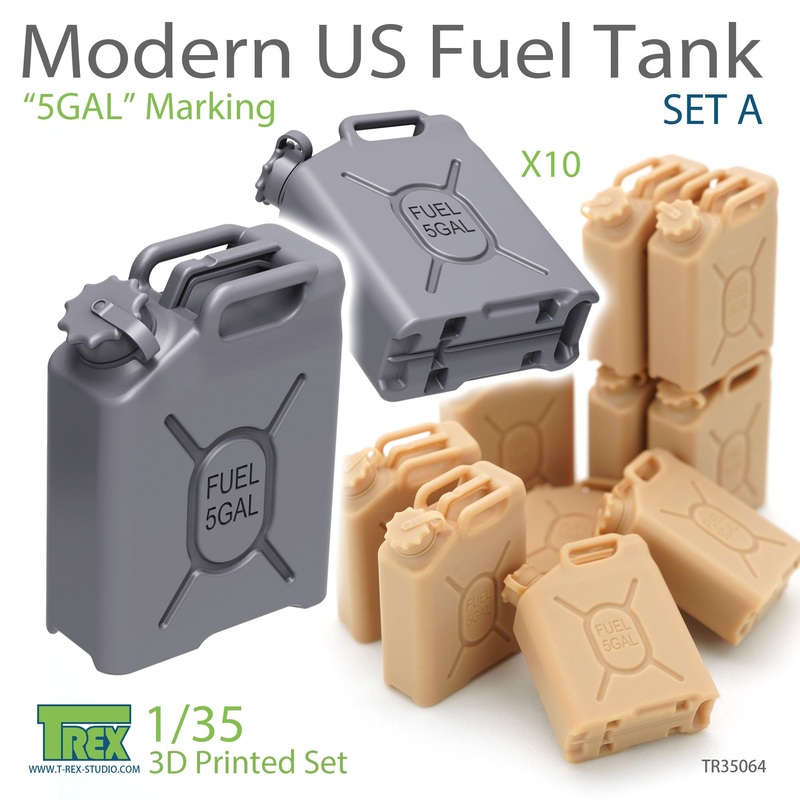 T-Rex 35064 1/35 Modern US Fuel Tank Set A 5GALMarking