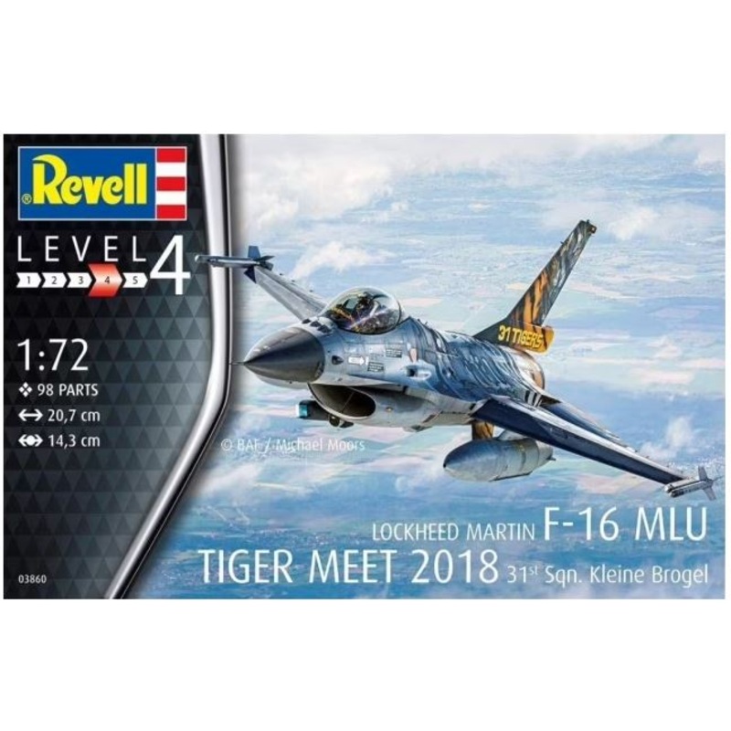Revell 3860 1/72 F-16 MLU Fighting Falcon  Lockheed Martin - Tiger Meet 2018
