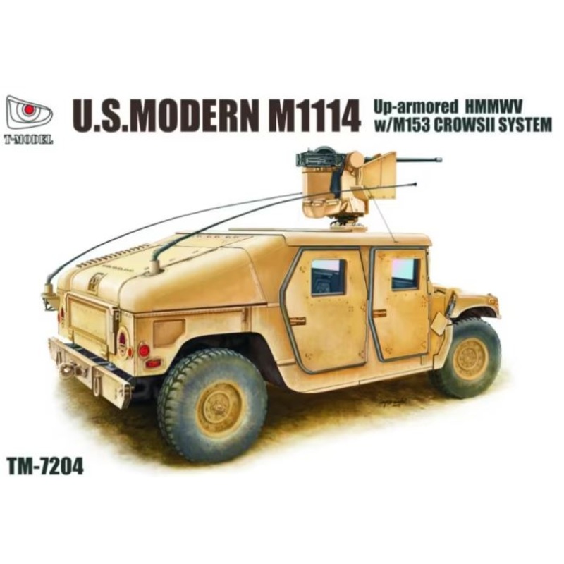 T-Model 7204 1/72  M1114 Up-Armored HMMWV w/M153 Crows II System