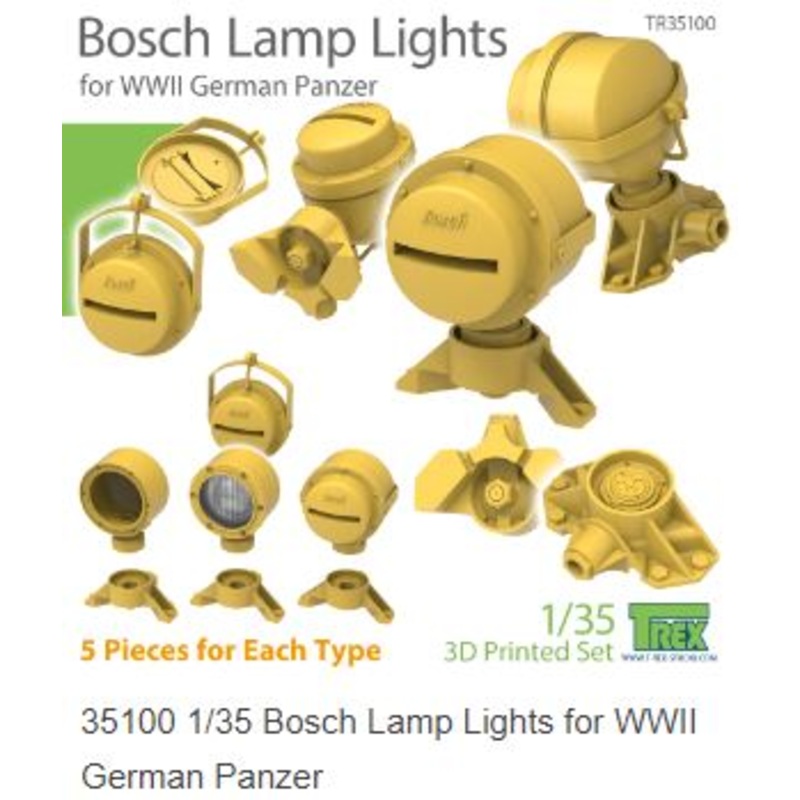 T-Rex 35100 1/35  Bosch Lamp lights for WWII German Panzers