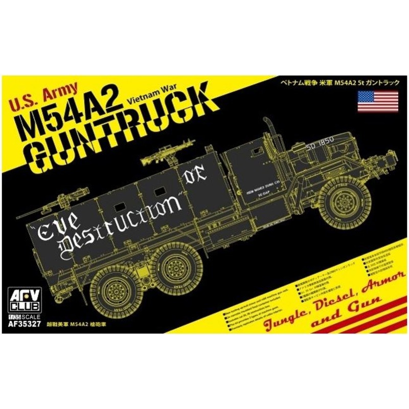 AFV Club 35327 1/35 U.S. Army M54A2 5-ton Gun truck Eve of Destruction