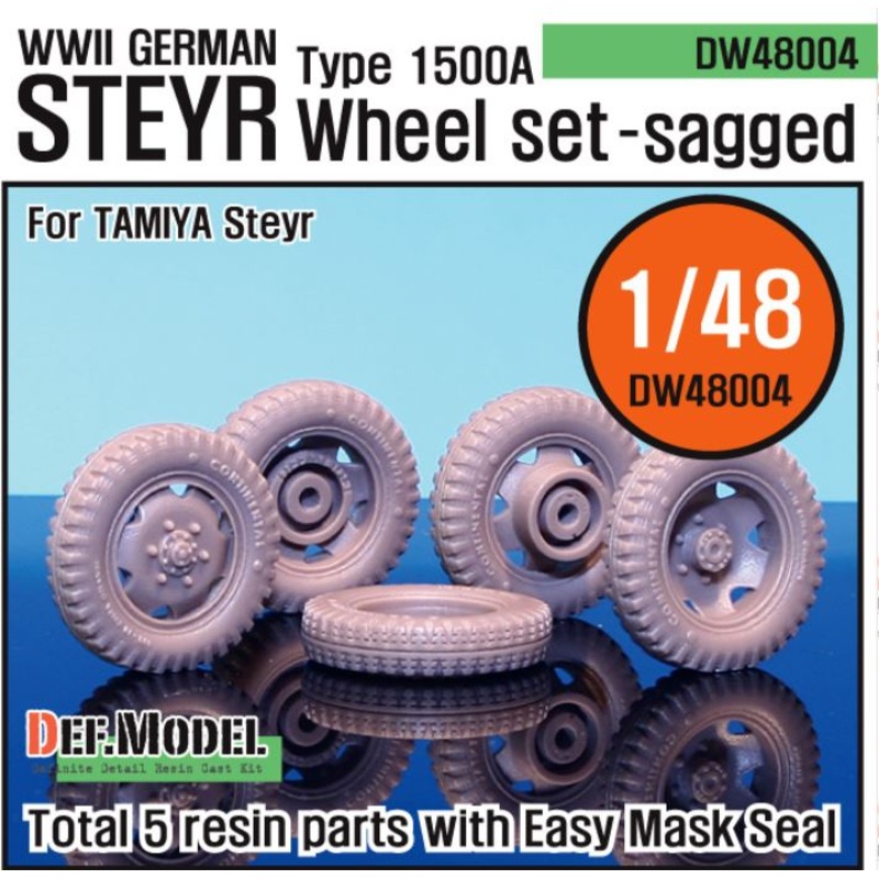 Def Model DW48004 1/48 WW2 German Steyr 1500A Wheel set