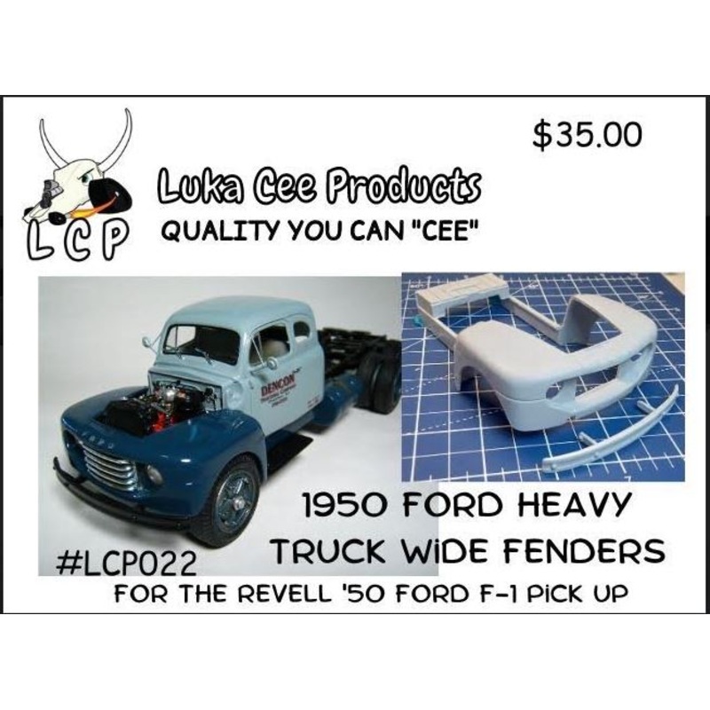 Luka Cee LCP022 1/25  1950 Ford  Heavy Truck Wide Fenders