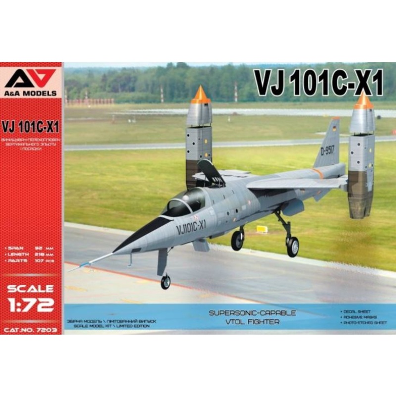 A&A Models 7203 1/72 VJ101C-X1 Supersonic VTOL fighter
