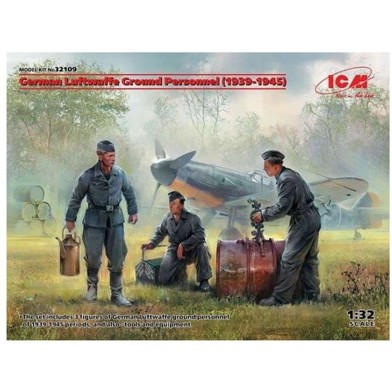 ICM 32109 1/32 German Luftwaffe Ground Personnel