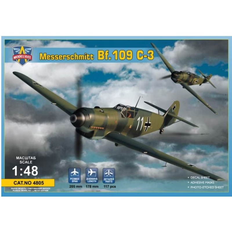 ModelSvit 4805 1/48 Messerschmitt Bf 109C-3