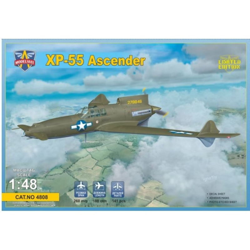 ModelSvit 4808 1/48 XP-55 Ascender