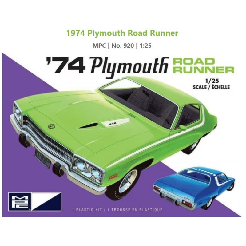 MPC 920 1/25 '74 Plymouth Road Runner