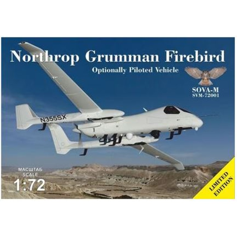 SOVA-M 72001 1/72 Northrop Grumman Firebird Optionally Piloted Vehicle