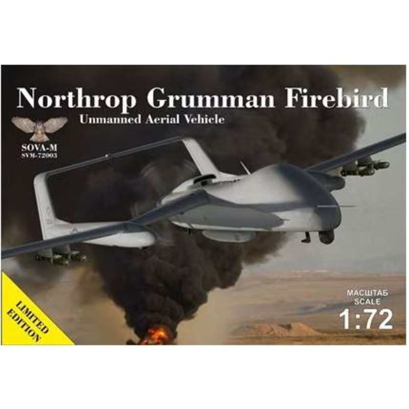 SOVA-M 72003 1/72 Northrop Grumman Firebird Unmanned Aerial Vehicle