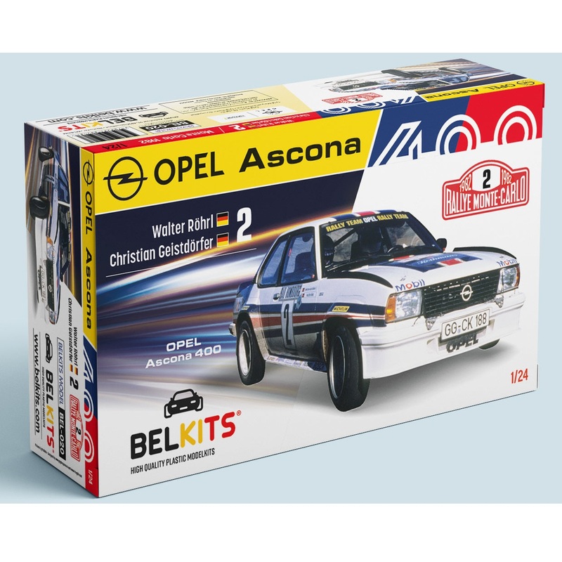 Belkits 020 1/24 Opel Ascona 400 - Rally Monte Carlo 1982