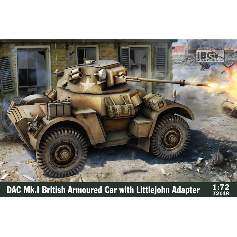 IBG 72148 1/72 Daimler Armoured Car Mk.I with Littlejohn Adaptor