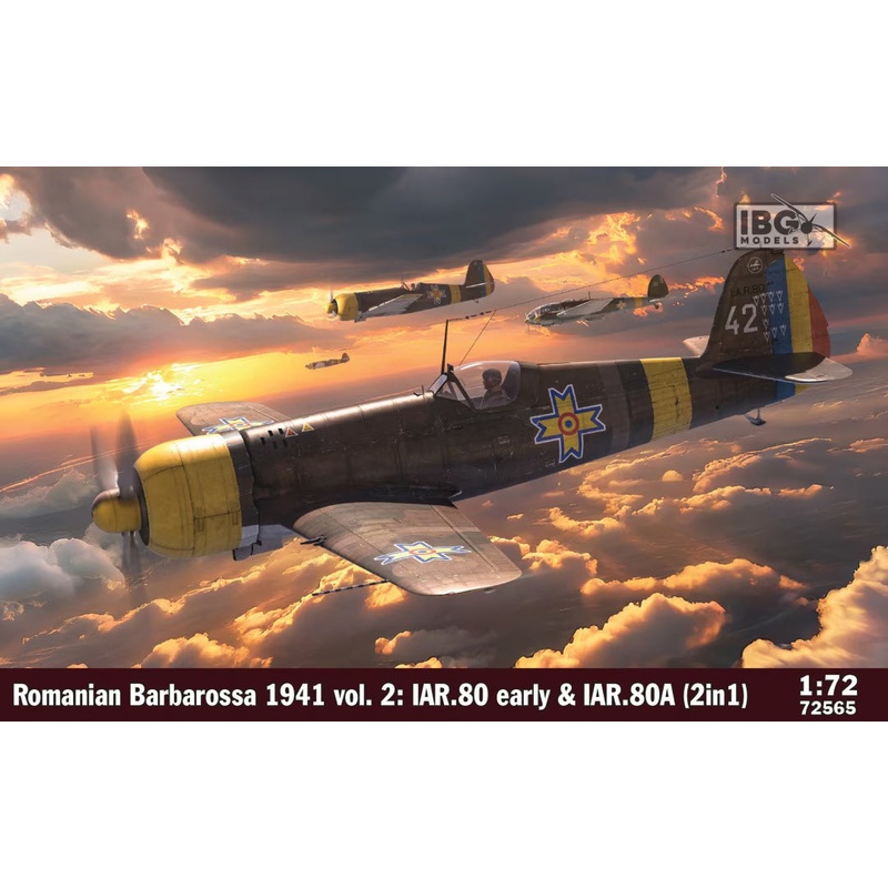 IBG 72565 1/72 Romanian Barbarossa 1941 Vol. 2: IAR.80 Early & IAR.80A (2 In 1)