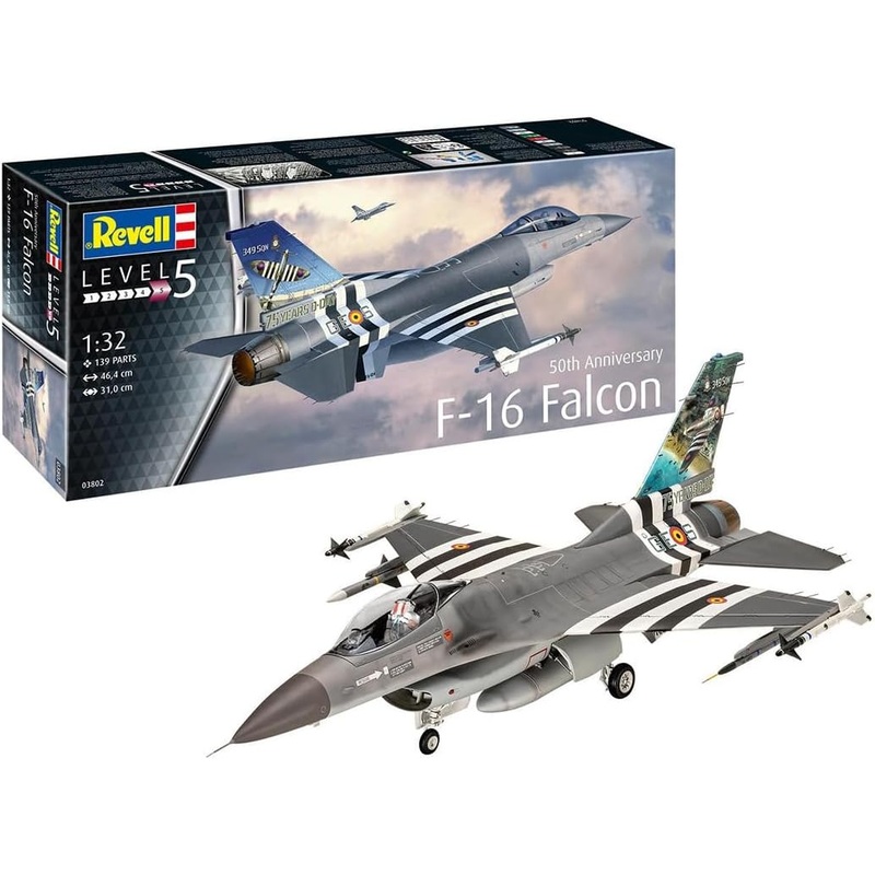 Revell 03802 1/32 General Dynamics F-16 Falcon - 50th Anniversary