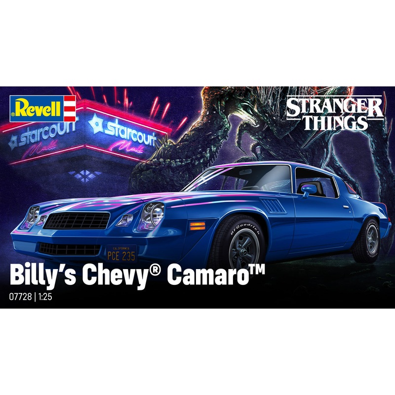 Revell 07728 1/24 Chevy Camaro Z/28: Stranger Things