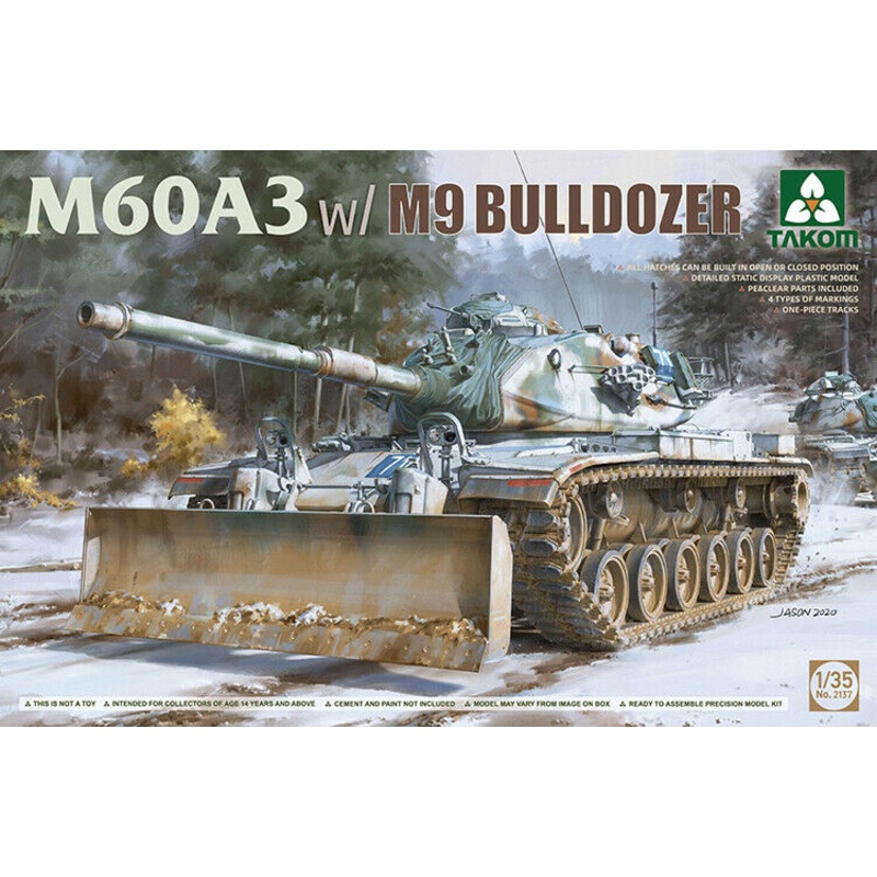 Takom 2137 1/35 M60A3 w/M9 Bulldozer