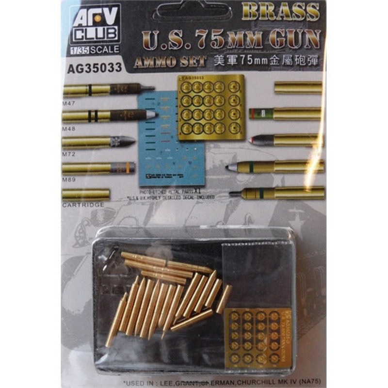 AFV Club AG35033 1/35 US 75mm Gun Ammo