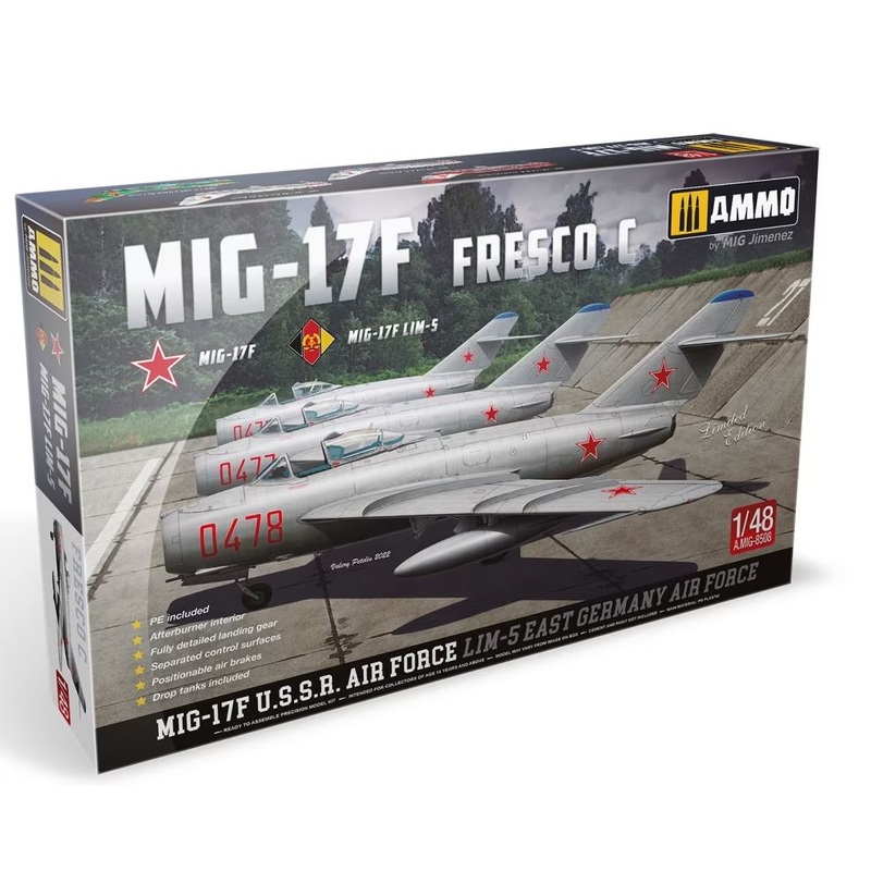 AMMO by Mig 8508 1/48 Mikoyan MiG-17 F/ LIM-5 U.S.S.R. - DDR
