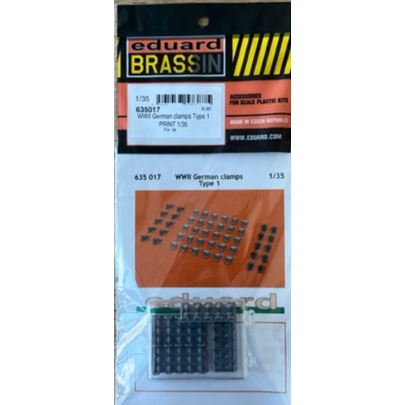 Eduard 635017 1/35 WWII German clamps Type 1 Brassin PRINT