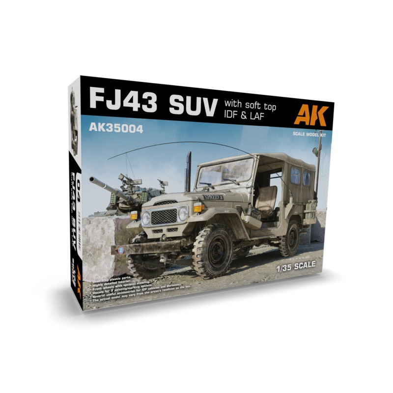 AK Interactive 35004 1/35 FJ43 SUV WITH SOFT TOP IDF & LAF 1/35