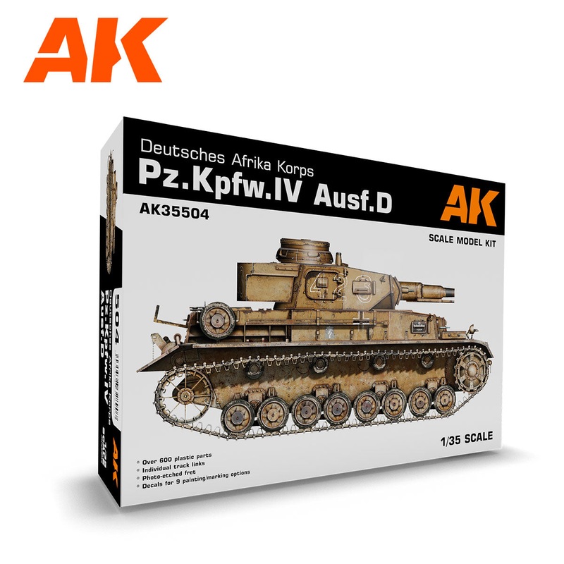 AK  Interactive 35504 1/35 PZ.KPFW.IV AUSF.D AFRIKA KORPS