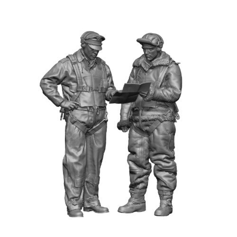 H3 Models 32001 1/32 USAAF Bomber Pilot & Crew Member - 2 figures (Resin)