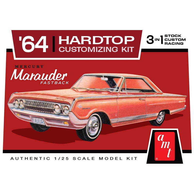AMT 1294 1/25 1964 Mercury Marauder Fastback Hardtop Customizing Car (3 in 1)