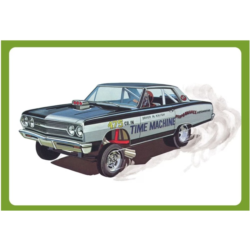 AMT 1302 1/25 1965 Chevy Chevelle AWB Time Machine Funny Car