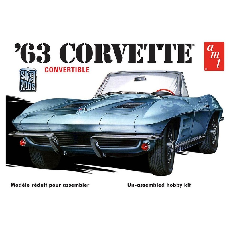 AMT 1335M 1/25 1963 Chevy Corvette Convertible